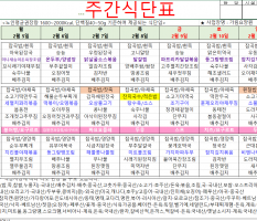 2월2주 식단표