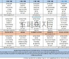 11월 2주차