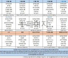 11월 1주차